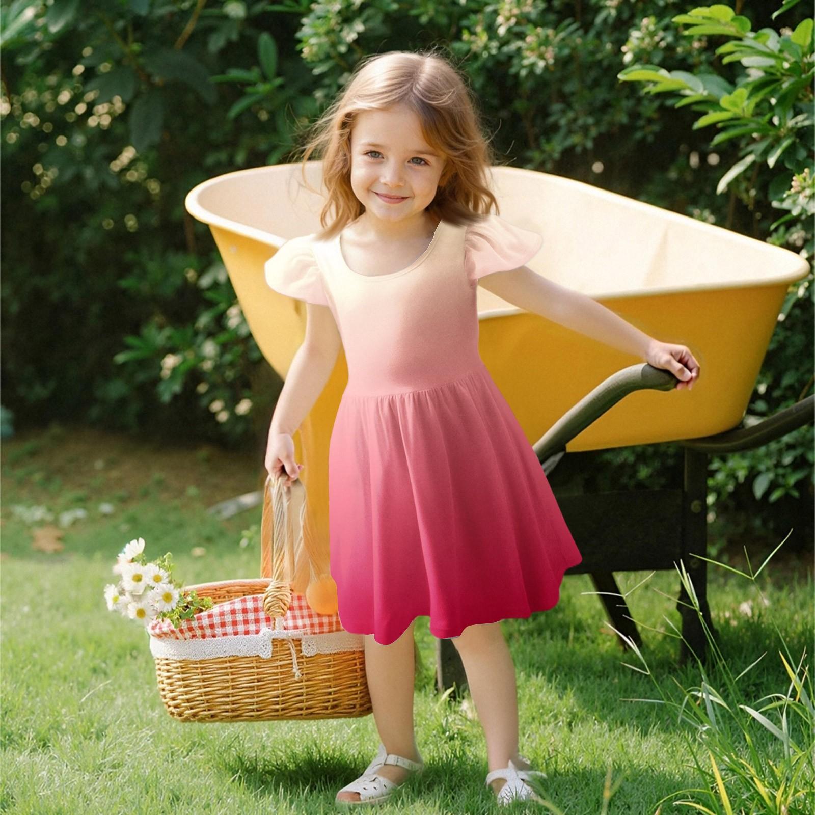 

Девочки Платье с рукавами для малышей Платья Повседневные платья для вечеринок и школ Одежда для девочек 160 арбуз красный