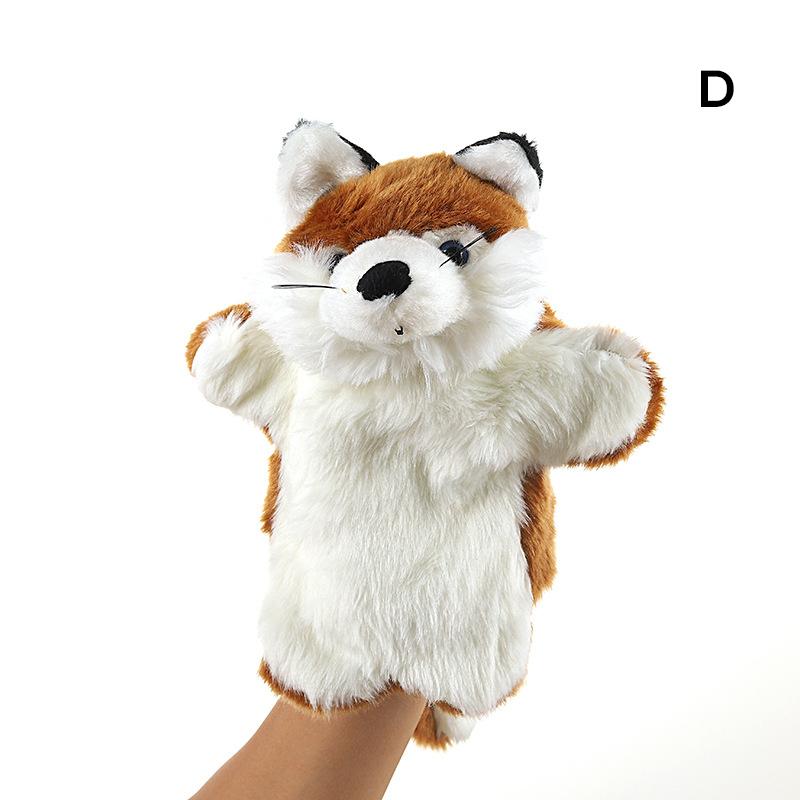 Cute Plush Hand Puppet Pretend Playing Doll Soft Animal Puppet Parent Child Interaction Toy Christmas Gift