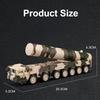 Scale 1:50 DF-31 Missile Launcher Model Toy Car Sound Light Die-cast Metal Missiles Vehicle Models Boys Kids Military Toys Gifts