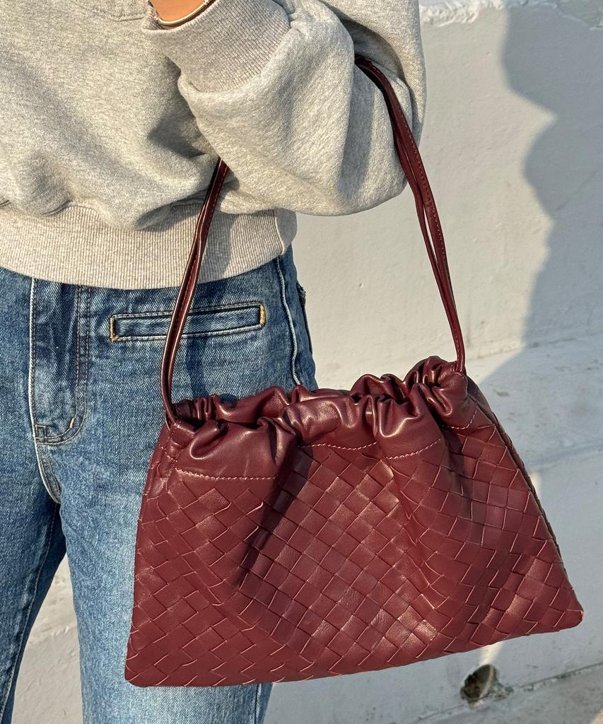 Dwyl Weaving Bag Woven Bag-Wine