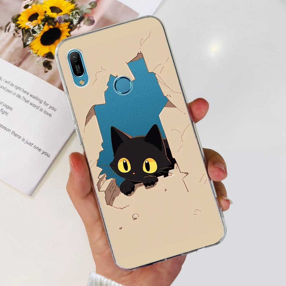 For Huawei Y6 2019 Case Y6 Prime 2019 Fashion Painted Cover Clear Silicone Phone Case For Huawei Y6s 2019 Y6 Pro 2019 Soft Shell