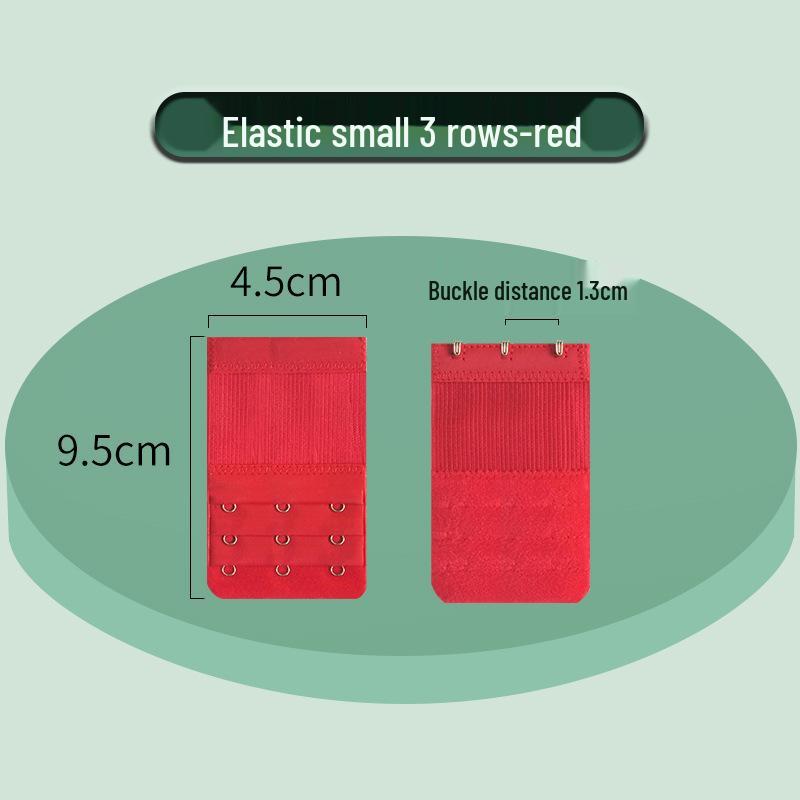 Elastic Bra Extender with Stainless Steel Hooks - Universal Full-Size Bra Back Closure