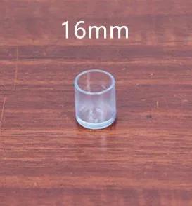 16Pcs Furniture Leg Foot Protector Transparent Table And Chair Foot Cover Silicone Wear-resistant Cap Protect Floor