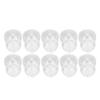 10 Pcs Sound Amplifier Dome Soft Silicone Anti Static Dual Layer Closed Sound Aid Tips