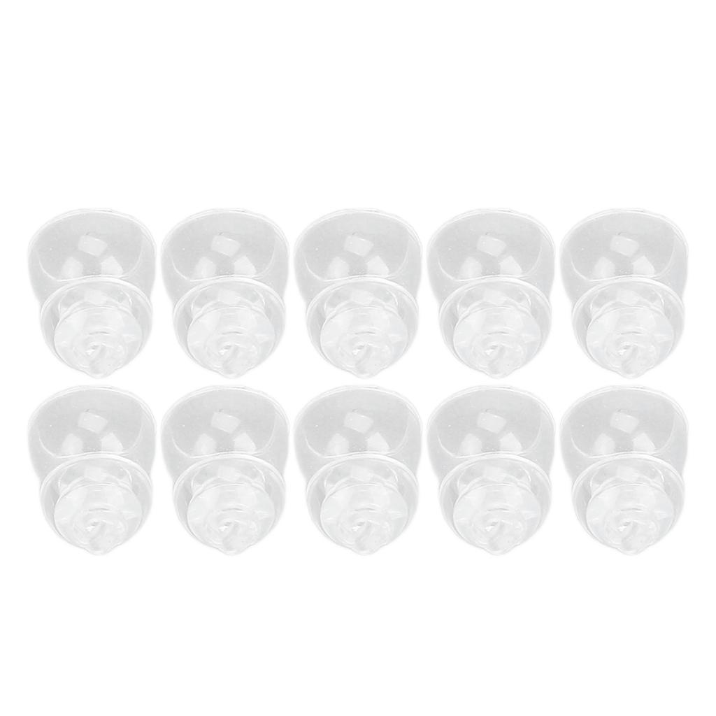 10 Pcs Sound Amplifier Dome Soft Silicone Anti Static Dual Layer Closed Sound Aid Tips
