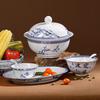 Aowei 2026 Light Luxury High White Porcelain Dinnerware Set