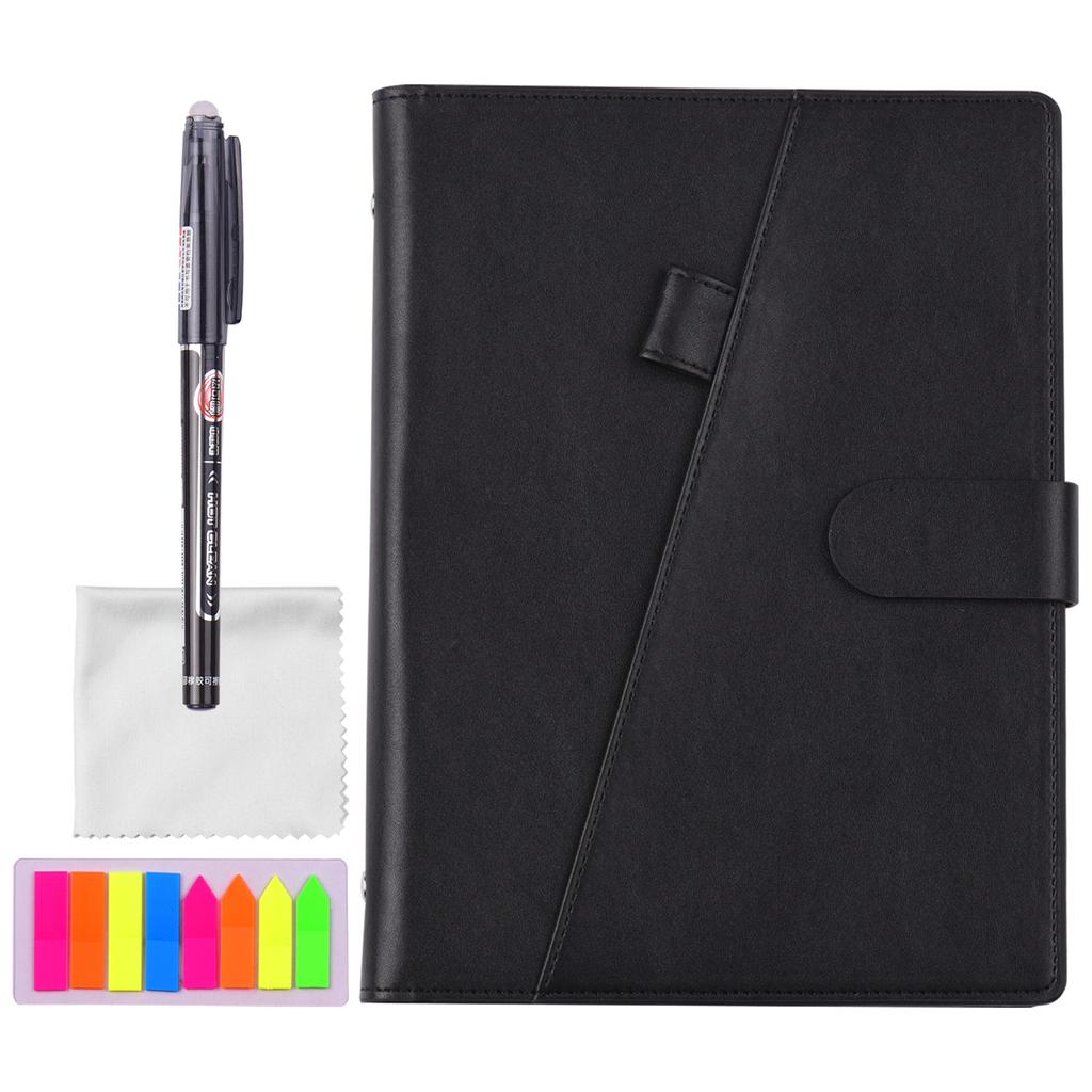 Buy Erasable Reusable Smart Notebook Hardcover Writing Journal LooseLeaf Pu Leather Note Book
