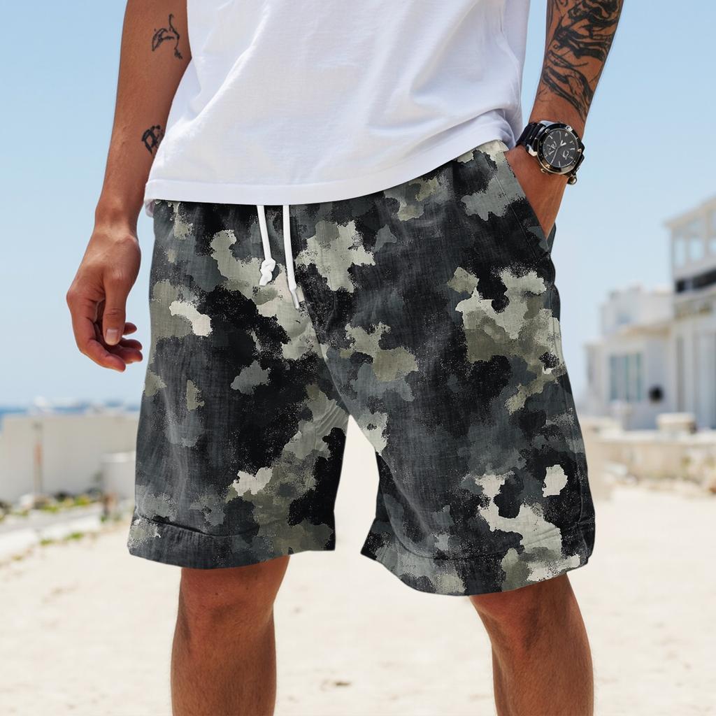 Men's Summer Large Casual Loose Sports Pants Beach Shorts