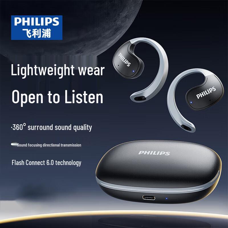 Philips TAT2708 Open-Ear True Wireless Bluetooth Earbuds