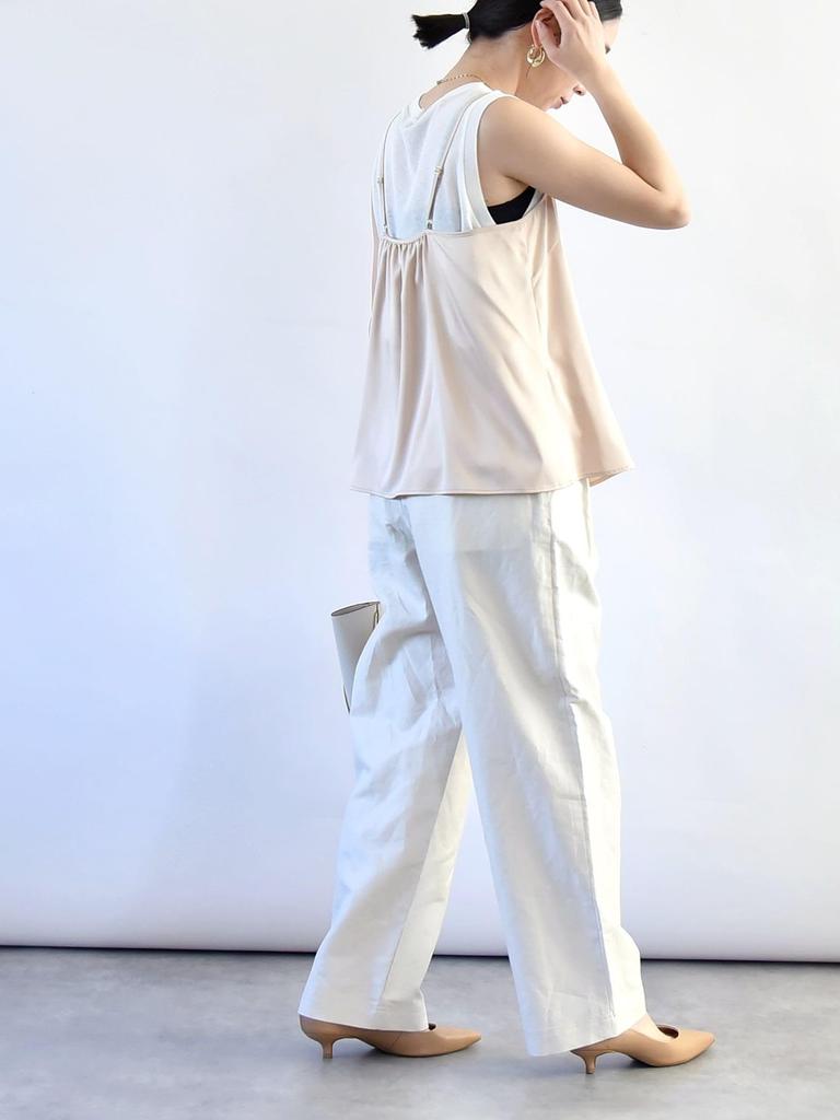 Caranciel Machine Washable Satin Lace 0 One Size Camisole, 611810002, Beige,