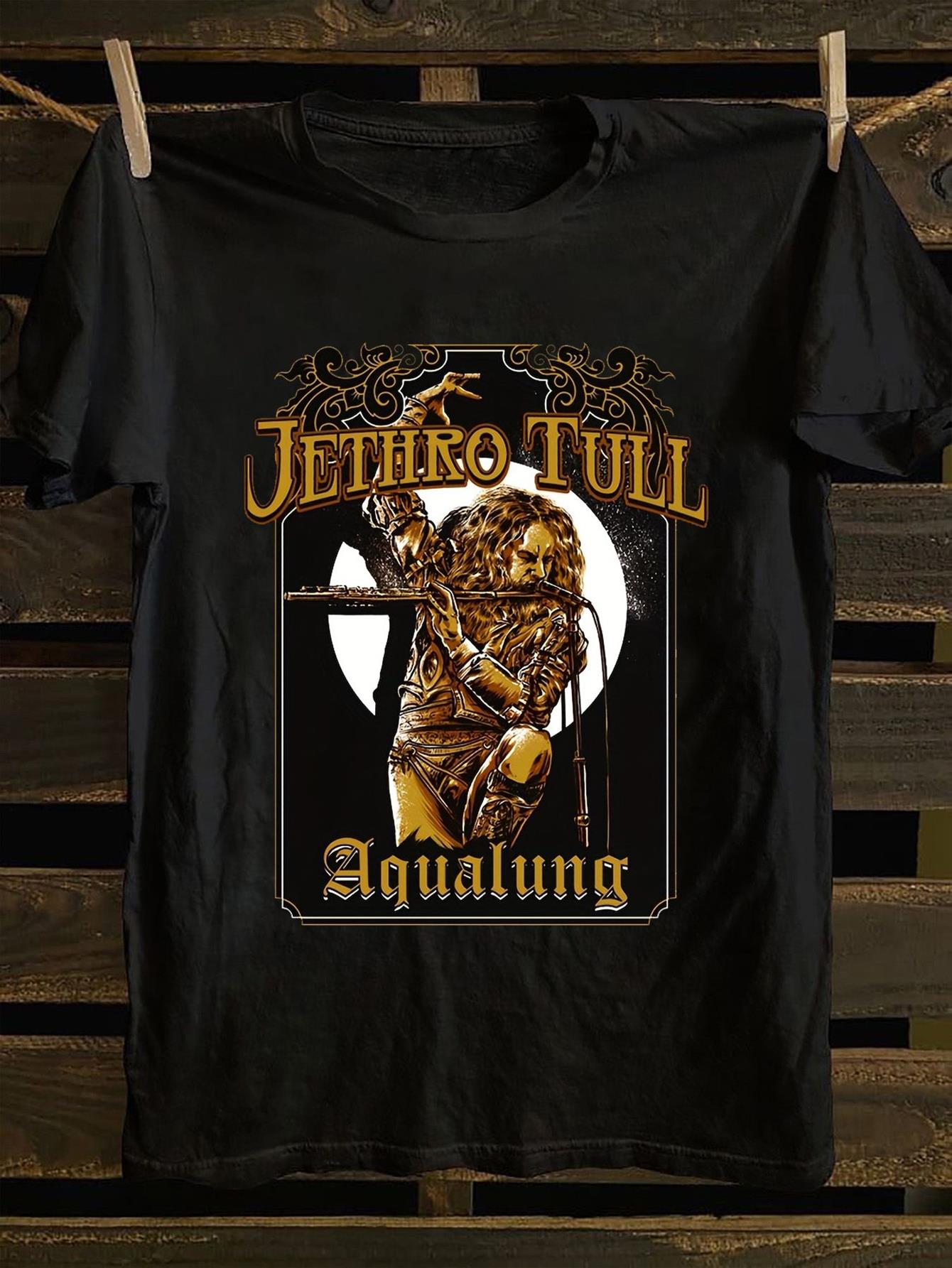

JETHRO TULL Aqualung Футболка с принтом - Ретро Черная футболка Идеально для фанатов рока и ценителей ретро-эстетики - Мужская Sum... S разноцветный