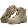 Large Size Medium and High Top Desert Boots Wild Camping Training Boots Outdoor Hiking Boots Hiking Boots Men's Sand Color