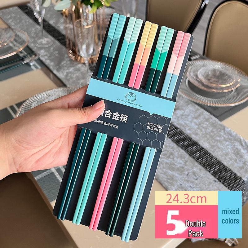 Youshengmeidi Elegant Alloy One-Person Children's Chopsticks