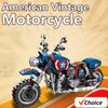 250 SZTUK Motocykl Vintage Kreatywny Mech Model Motocykla Klocki do Budowania Montaż DIY Zabawki Ozdoby Zestaw Prezent Chłopcy Dzieci Urodziny