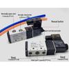 4V210-08 Solenoid Air Valve: Two-Position, Five-Way, AC220V/DC24V