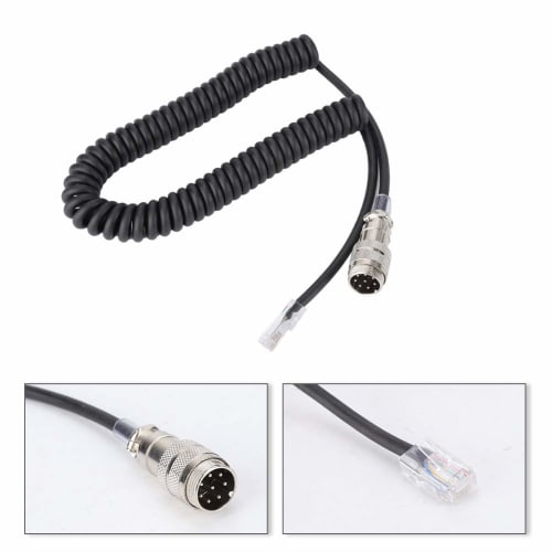8 Pin To Rj 45 Cable Rj45 To Rj45 Yaesu Metal 8Pin To Rj 45 Modular Microphone Adapter for Yaesu Ft 450D, Ft 897D, Ft 991, Ft 891