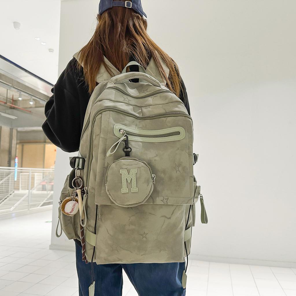 Schoolbag new tie-dye niche design small fresh schoolbag high school student large capacity backpack junior high school student travel backpack