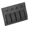 Rocker Switch Panel 12V 24V 4 Gang LED Plastic IP68 Waterproof Overload Protector 2x10A 2x15A for
