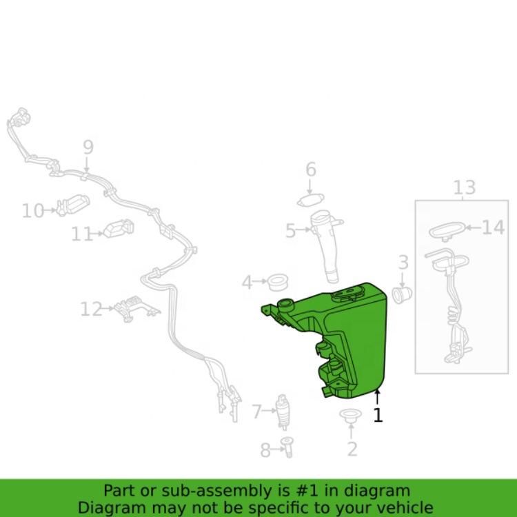 2238690400 Wiper Fluid Reservoir for Mercedes-Benz S-Class W223 (2021-2023)