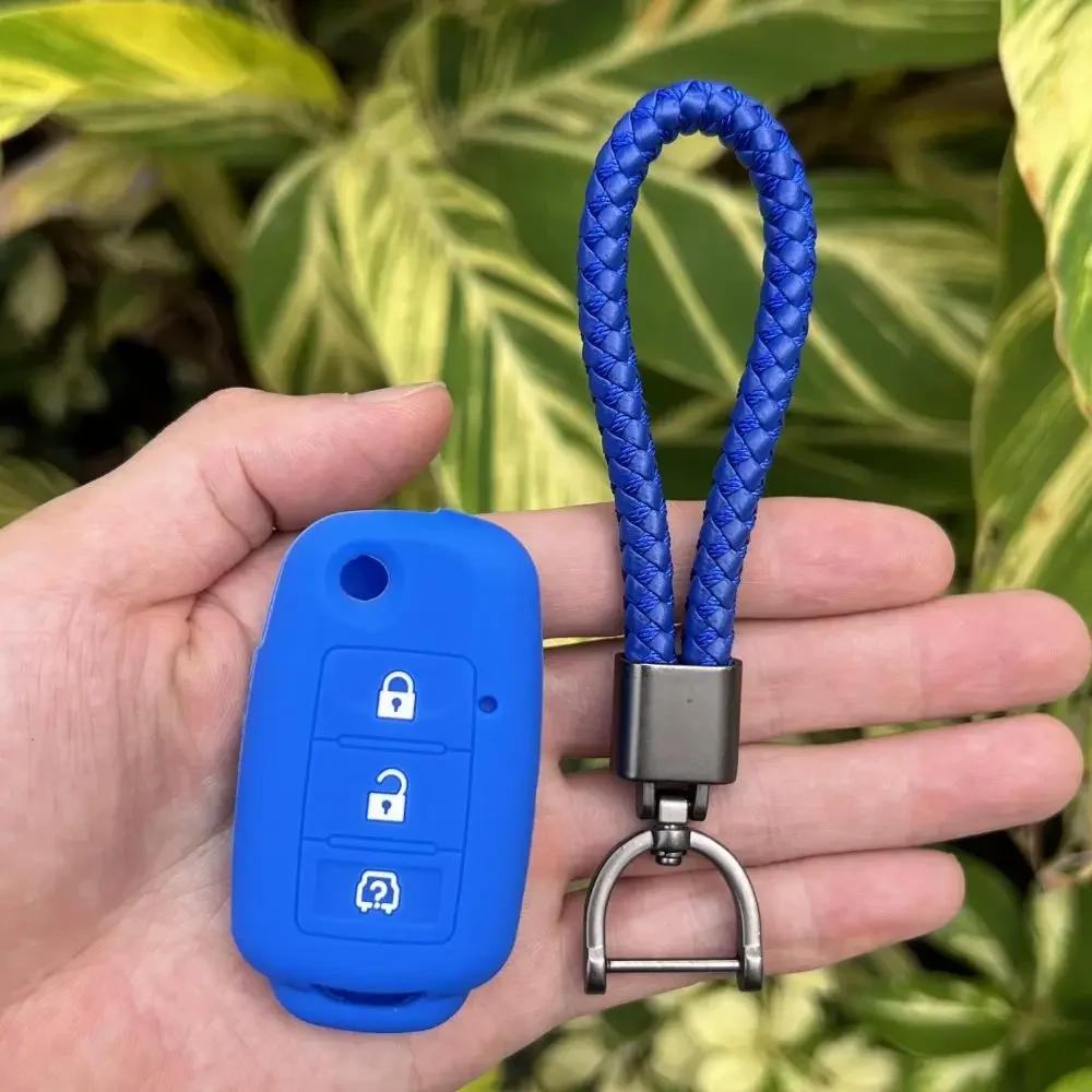 3 Button Silicone Car Key Cover Case for DONGFEGN FORTHING DONGFENG JOYEAR LV XL SUV X3 X5 X6 X7 S500 SX6 S50 T5L Flip Key Chain