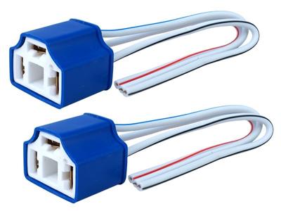 H4 Bulb Socket Straight, Ceramic, 15 Cm Cable, 2 Pcs.