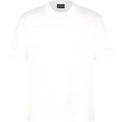 Short Sleeve Solid Color Crew Neck T-Shirt Men Tops White EM001040AF13669U0003