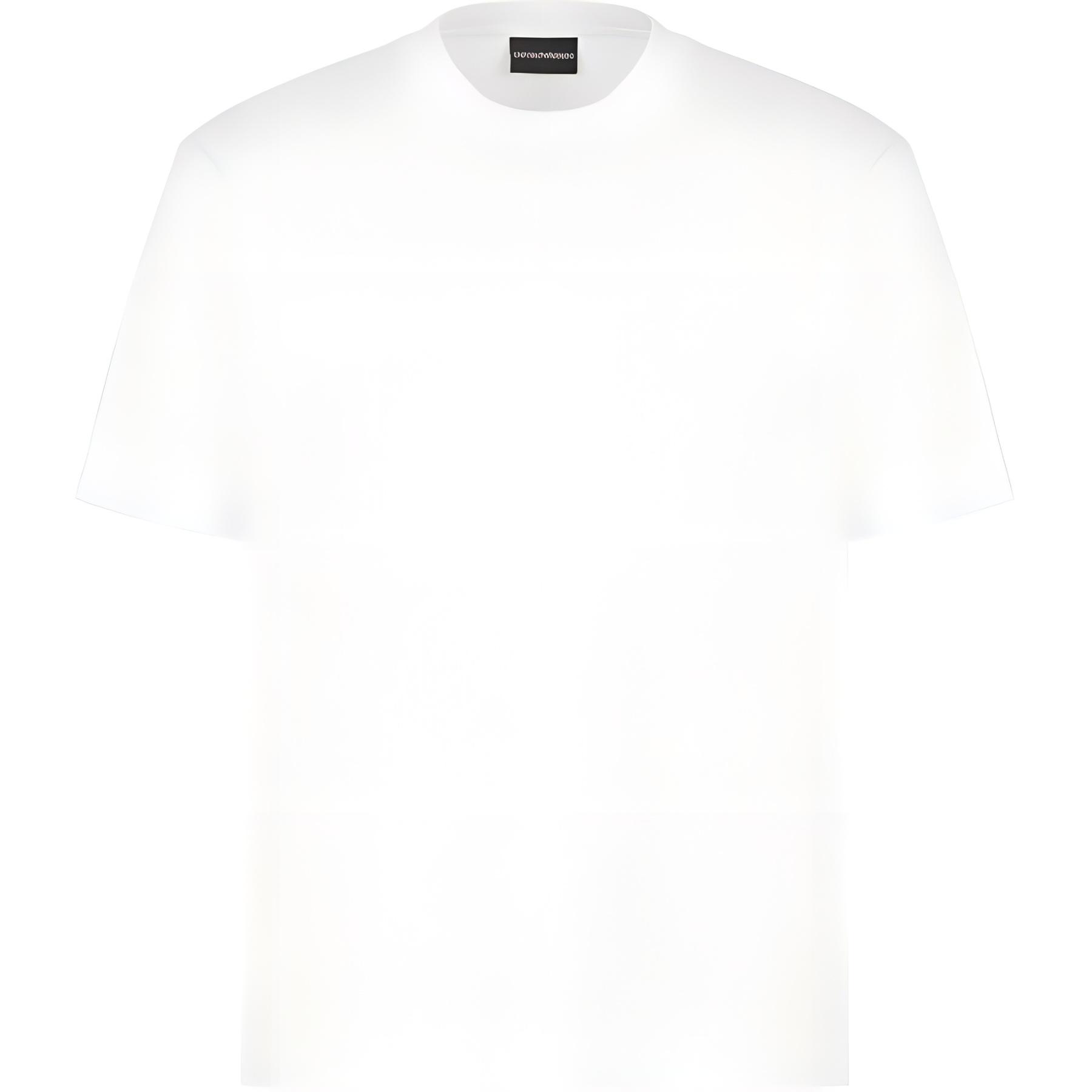 

Emporio Armani Short Sleeve Solid Color Crew Neck T-Shirt Men tops White EM001040AF13669U0003