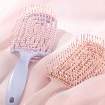 Pink Hair Scalp Massage Combs Hair Brush Anti-static Wet Dry Curly Detangler Hairbrush Salon Hair Styling Tool for Women Men New