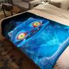 1Pc HUNTR/X Derpy Cats Print Flannel Blanket, High quality Digital Printing, Comfortable for All Seasons, Home DecorGifts821056
