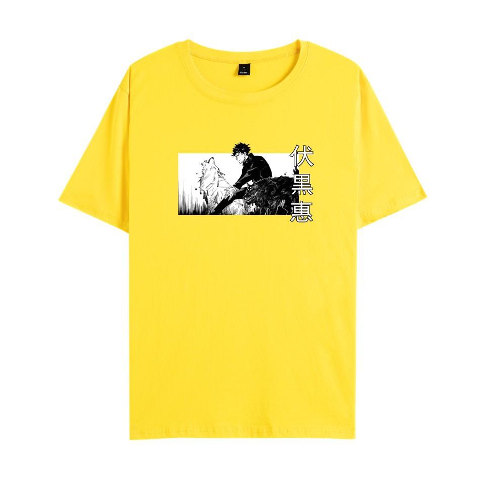 Jujutsu Kaisen Cartoon Tshirt Men Women Print Top Tees Harajuku Tshirts Fashion Summer T-shirt