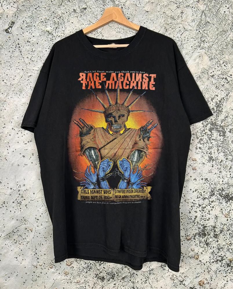 Футболка унисекс Rage Against the Machine, хлопок, полный размер, CS456 S