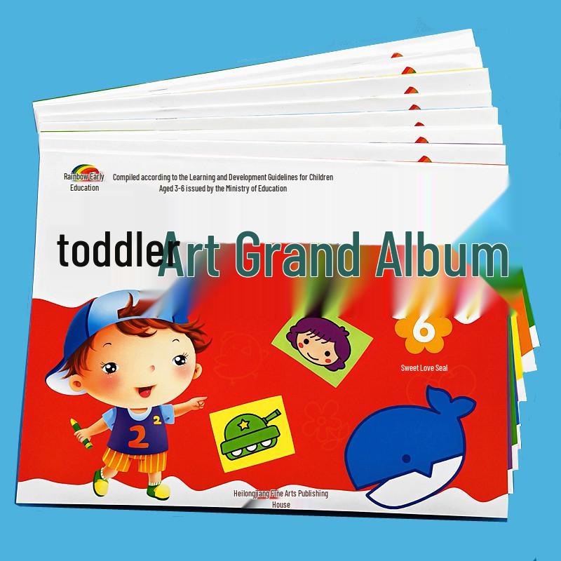 Children s Art Drawing Book Set: 8 Volumes for Kindergarten & Pre-K Classes Art Big Picture Book 7 (Pre-K Upper Volume)