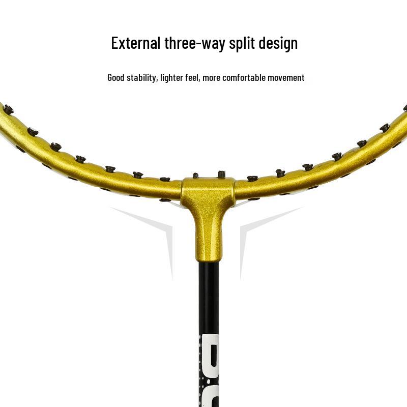 Boshika Alloy Badminton Racket Set - Beginner & Amateur Adult Student Practice Entertainment