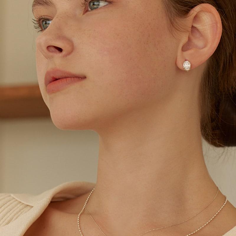 Lewe Clear Shiny Chain Necklace