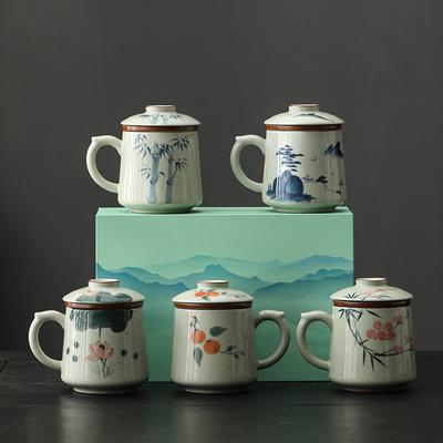 Χειροποίητη Κεραμική Φλιτζανιά Τσαγιού, Φλιτζάνι Διαχωρισμού Τσαγιού, Προσωπικό Ειδικό Φλιτζάνι Γραφείου, Δώρο Φλιτζανιού Τσαγιού Υψηλής Ποιότητας