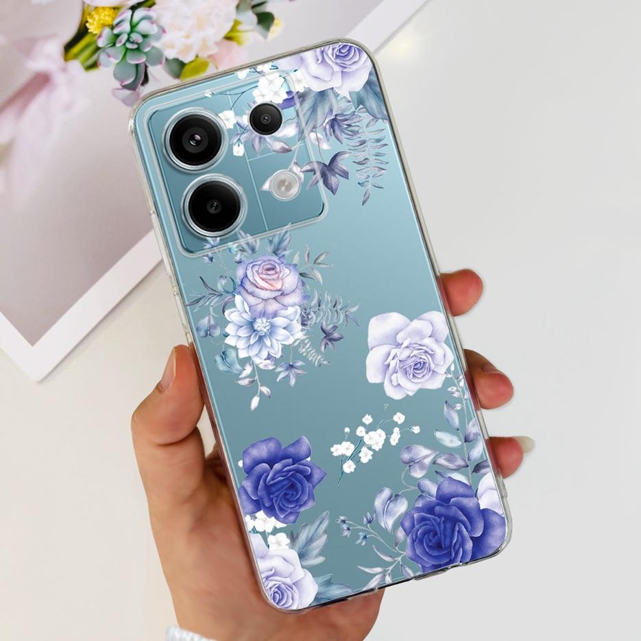 For Xiaomi Poco X6 5G Case PocoX6 Pro New Fashion Painted Cover Clear Silicone Phone Case For Xiaomi Poco X6 Pro X6Pro 5G Bumper