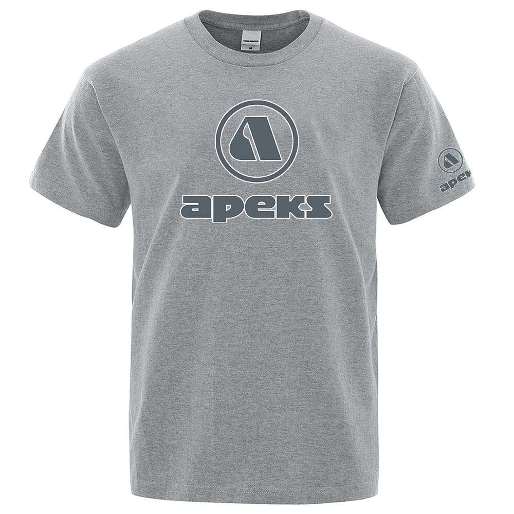 Summer Unisexs Apeks Scuba Diving EquipUnisext Logo Print Casual Solid Color Short Sleeve 2026 Fashionable Comfortable Versatile Top