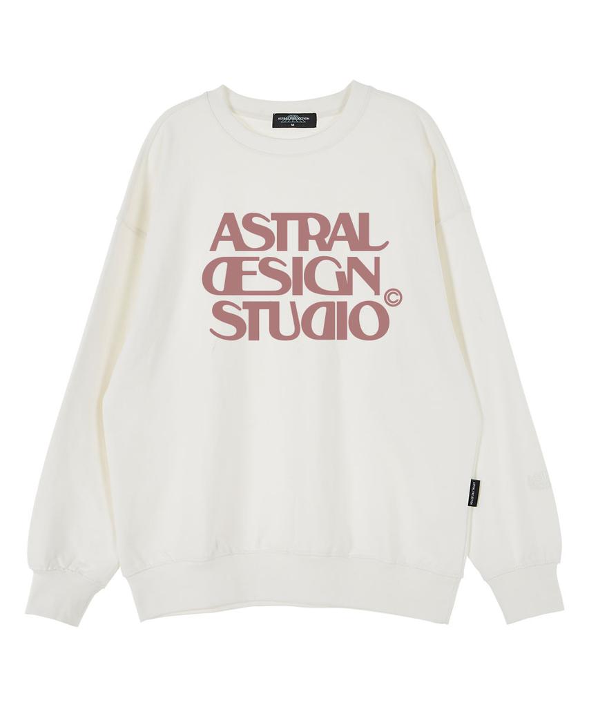 ASTRAL PROJECTION Astral Design Studio Oversized Drop Shoulder Sweatshirt_White