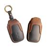KOKATO Echte Leder Smart Key Hülle Schlüsselanhänger Schlüsselabdeckung für Toyota Corolla New Land Yaris Crown Crown Crown Estate RS Einfach zu gestalten Kreuz,