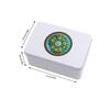 Scatola di metallo rettangolare per carte da gioco, contenitore per tarocchi, custodia per gioielli, gioco da poker, scatola vuota per carte da poker