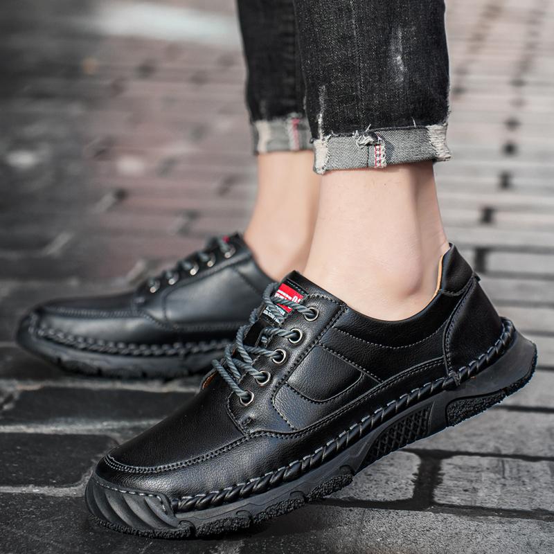 

Модная кожаная обувь Повседневная деловая обувь для мужчин Платье Tenis De Hombre Мокасины Мокасины Tenis Caballero Дизайнерская 38 чёрный