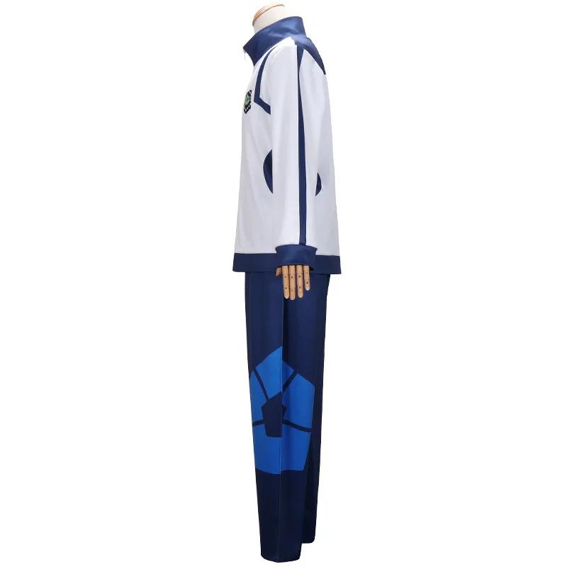 2025 HalloweenBlue Lock Reo Nagi Bachira Isagi Chigiri Cosplay Costume Abbigliamento Sportivo Tuta Felpa con Cappuccio Carnevale