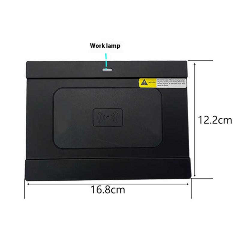 2 Din for KIA Sorento 2015-2018 Car Wireless Mobile Phone Charger Center Console Storage 18W Iphone Fast Charge Plate Holder