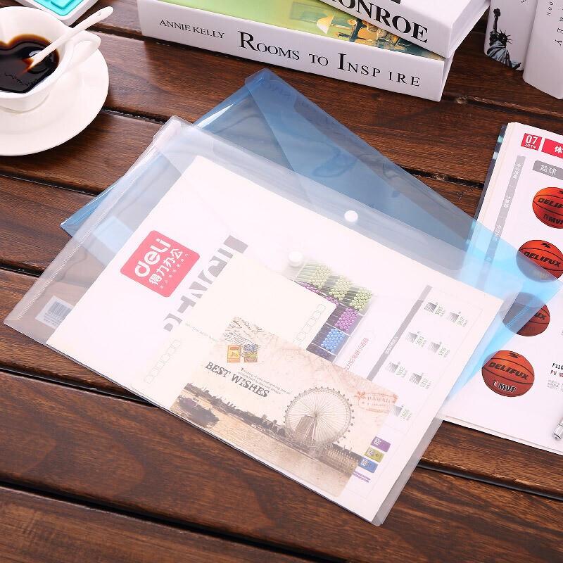 Deli A4 Snap-Button Document Folder