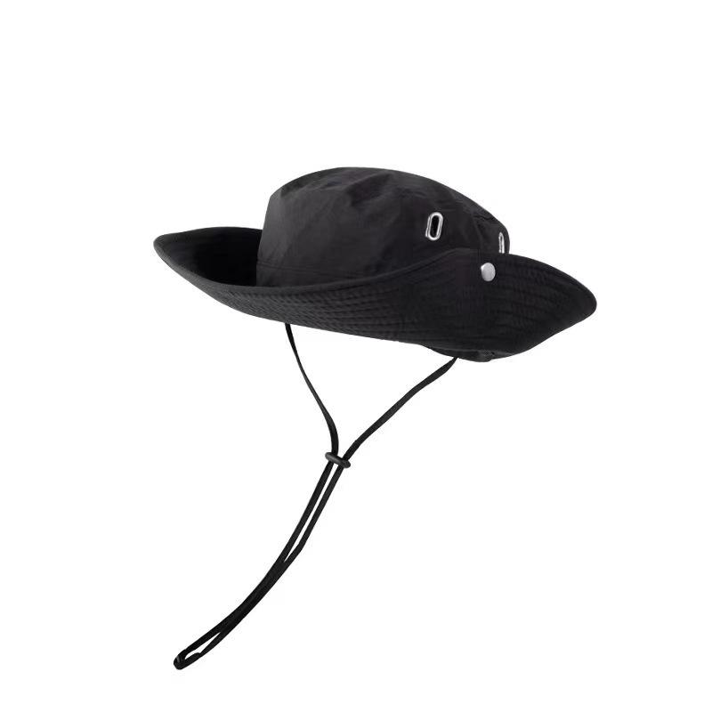 Hat Bucket Hat Hat Outdoor Waterproof Men's and Women's Cowboy Hats Hiking Shading Mountaineering Western Big Head Circumference Sun Protection