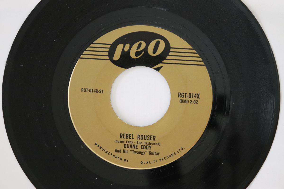 

7inch Record DUANE EDDY - Rebel Rouser / Cannon Ball RGT014X Reo Canada Rock Used