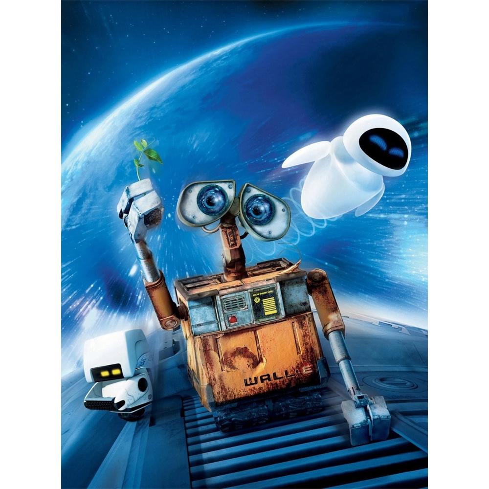

Disney Diamond Painting WALL-E 5D DIY Rhinestone Diamond Embroidery Cross Stitch Home and Wedding Decoration Round 20x30cm