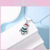 Holiday Christmas Tree Pendant Necklace With Alloy Geometric Design For Men Women