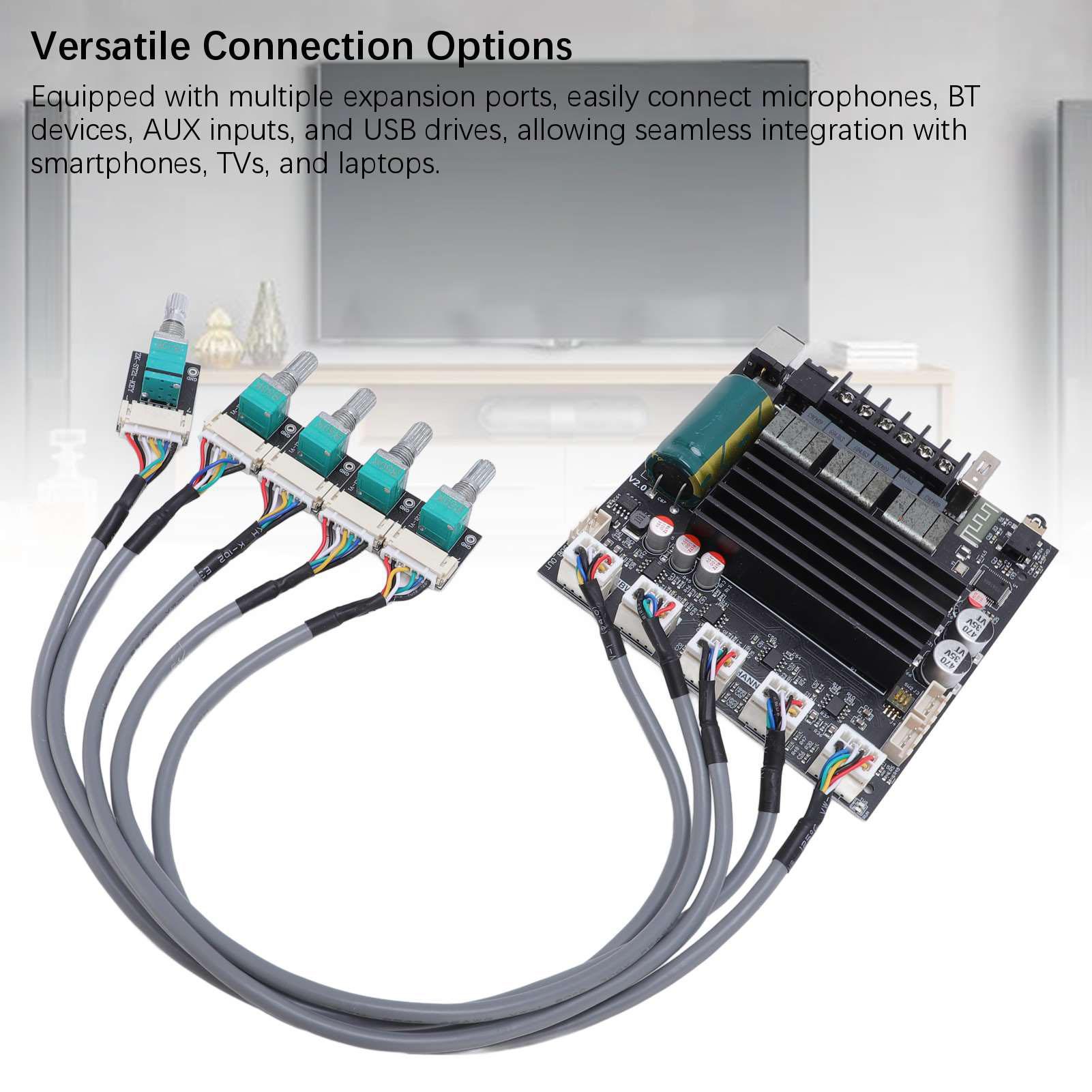 

2.1-канальний підсилювач BT 100 Вт 100 Вт 200 Вт TPA3221 з подовжувачем DC12-30 В 10 А