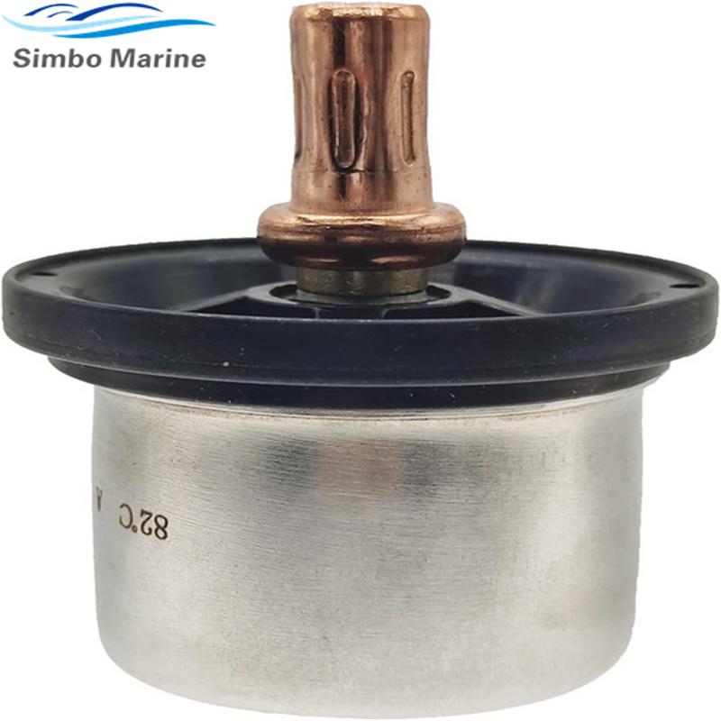 Thermostat Compatible with Volvo Penta D4 D6 TAMD63 TAMD122 Diesel Engines Replace 8149182 15266 серебряный